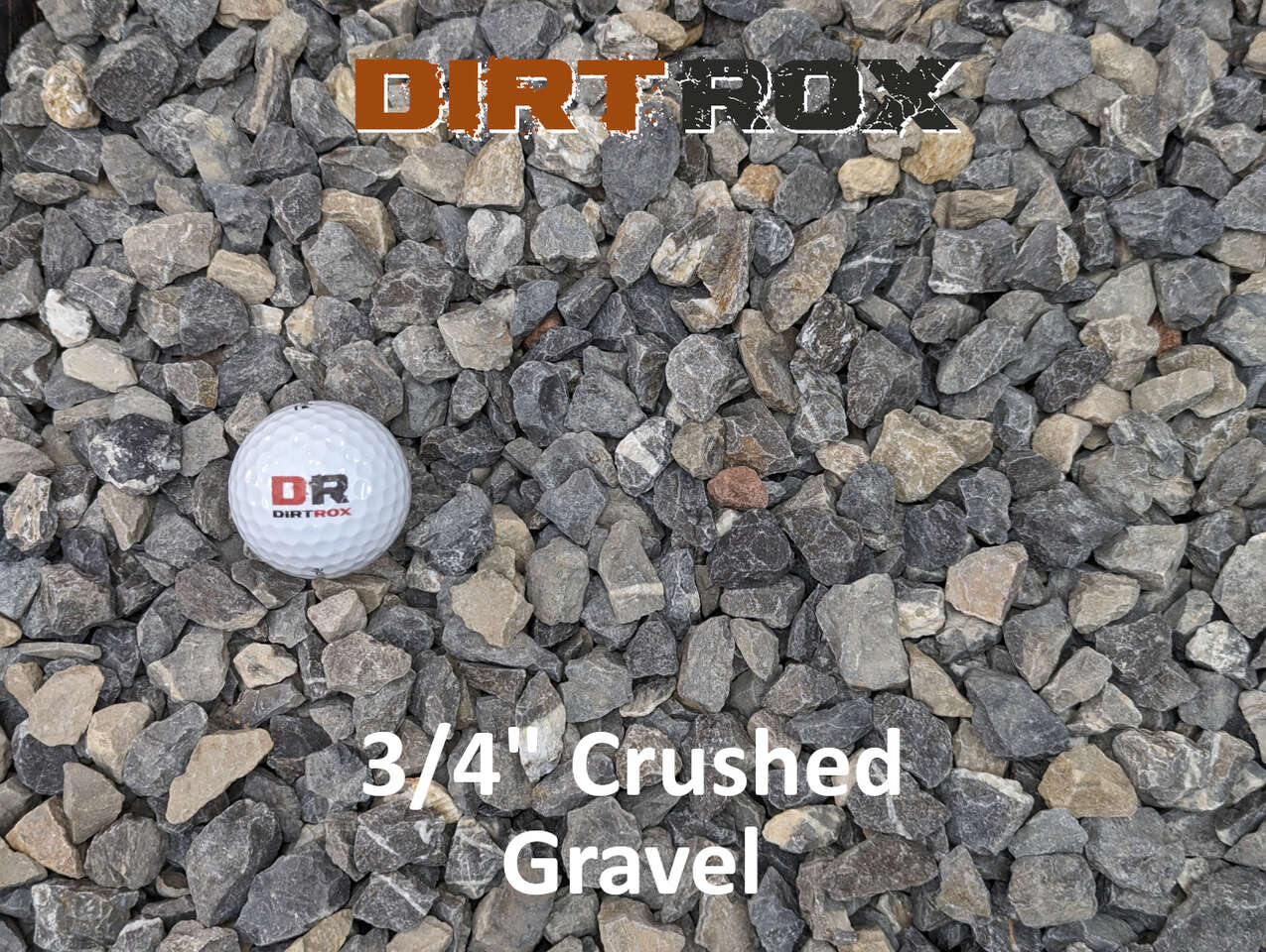 3/4" Crushed Gravel - Home Delivery by DirtRox.com