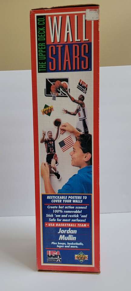Upper Deck Michael Jordan, Chris Mullin wall stars