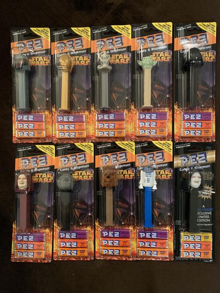 PEZ Star Wars $2 Each Glowing Palpatine $5