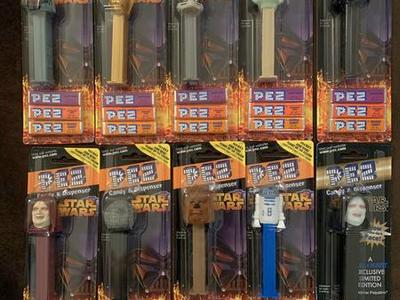 PEZ Star Wars $2 Each Glowing Palpatine $5