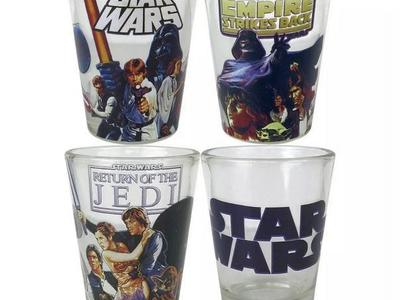 Star Wars Mini Glass Shot Glass Set Of 4