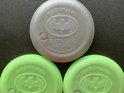 Batman Returns McDonalds Frisbee Batdisc
