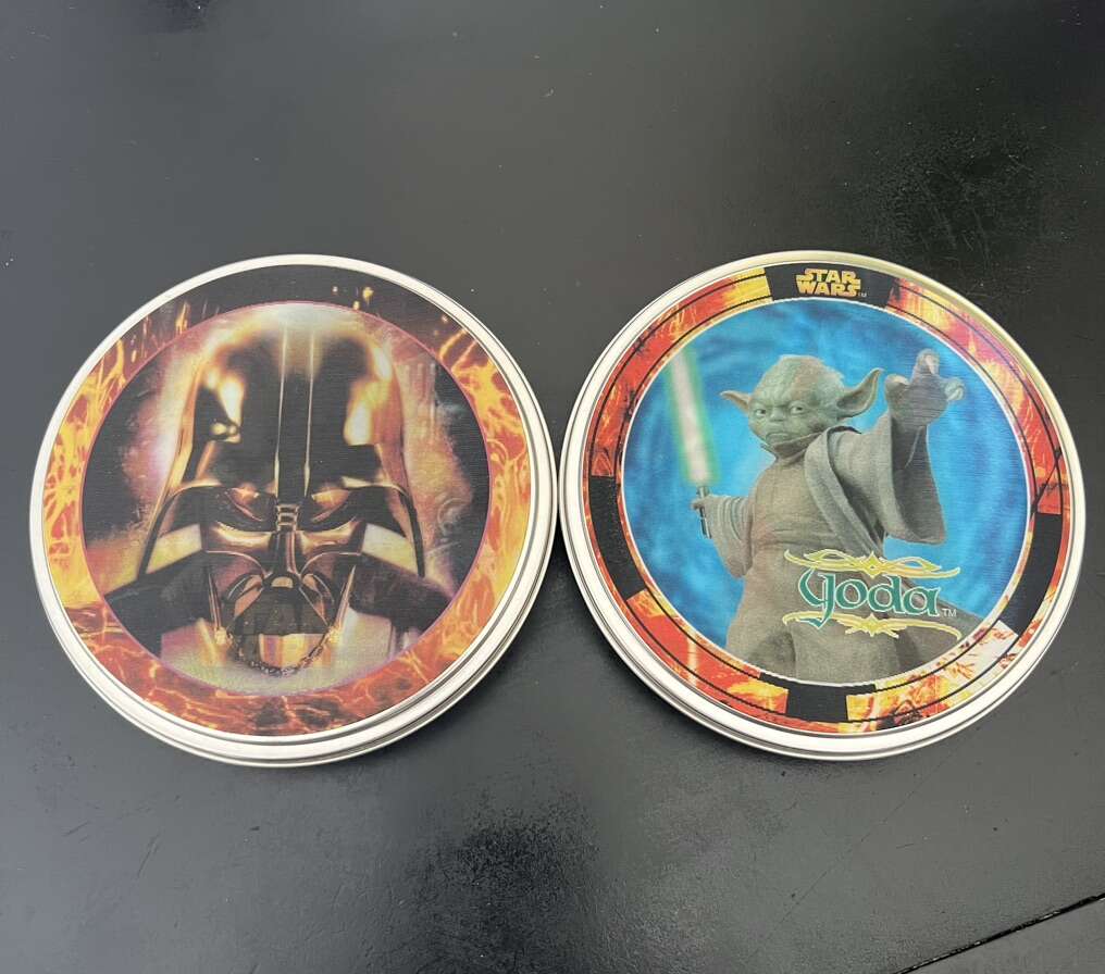 Star Wars Holographic Tins 2005 Vader Yoda