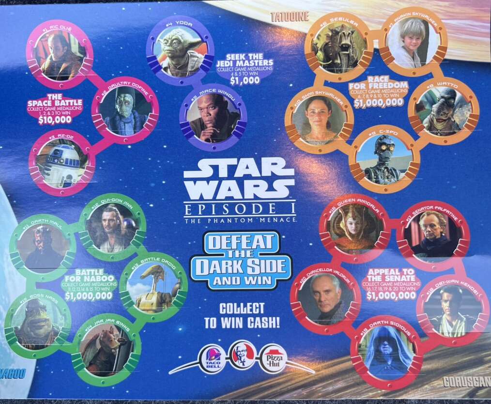 Star Wars Defeat the Dark Side Game KFC Taco Bell