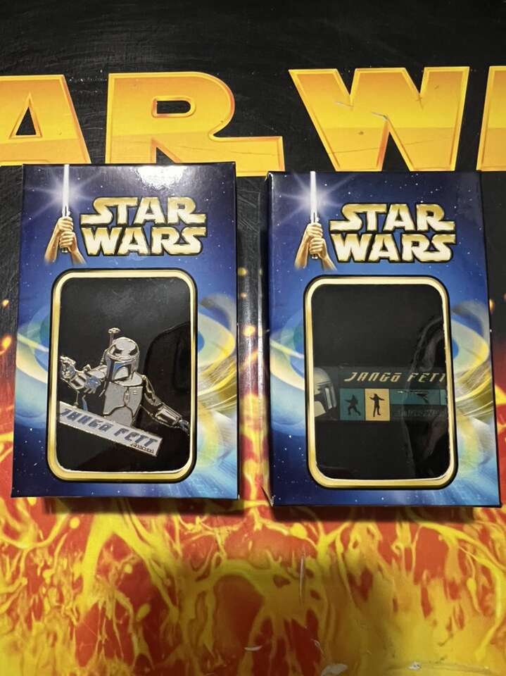 Star Wars Jango Fett Pins RARE 2002 PinUSA