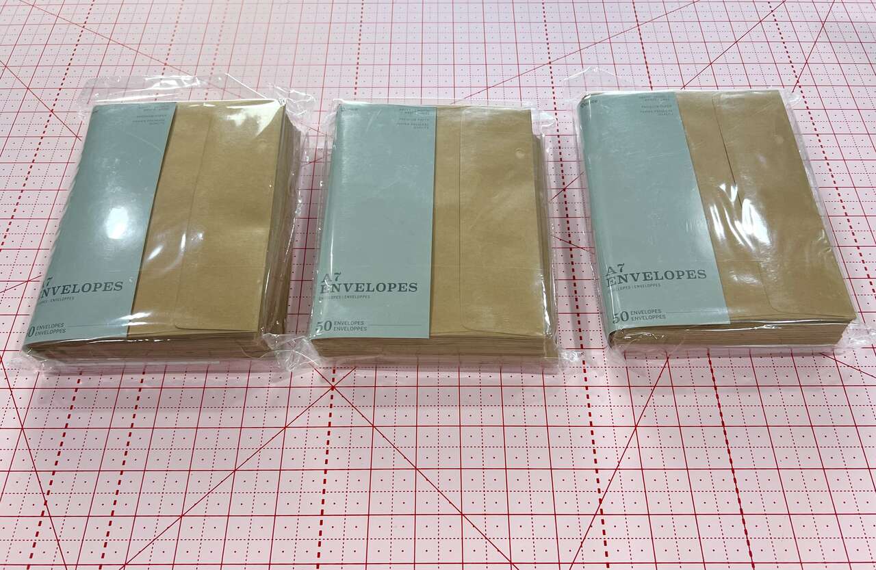 50 pack A7 Kraft Envelopes (5.25 x 7.25”)
