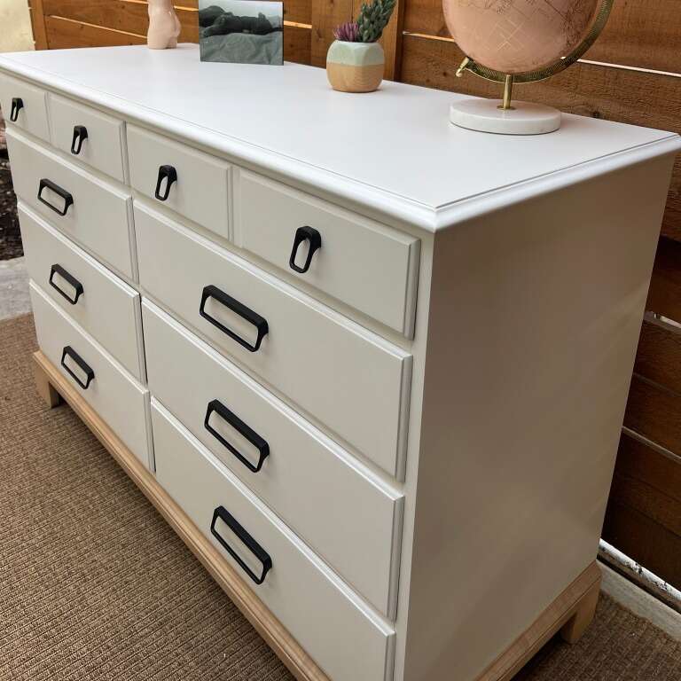 Solid Maple Refinished Dresser Furniture