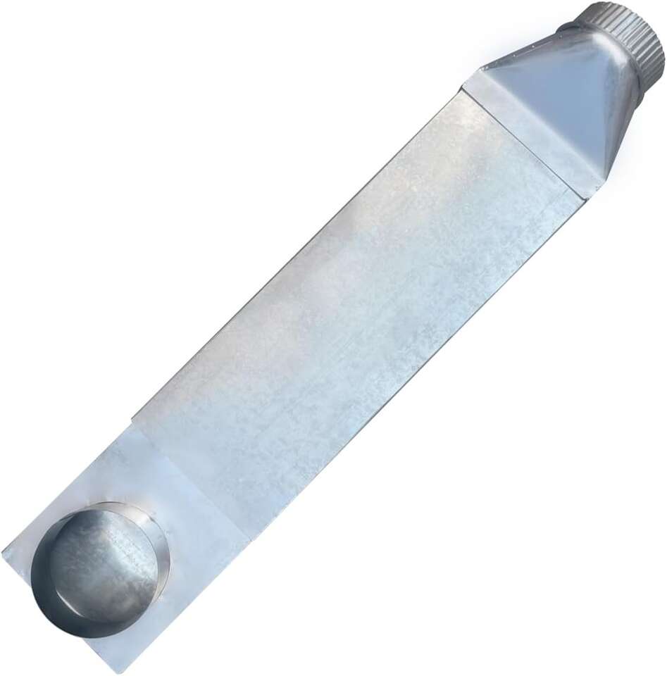 4" Dryer Vent Space Saver Aluminun Venting Duct 90 Inlet Straight Outlet