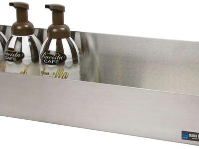 San Jamar Speed Rail with 5 Quart Capacity for Stainless Steel, 22.25 Inches, Silver