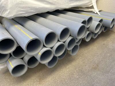 80% OFF! - New Spears Lab Waste CPVC Pipe - Corrosive Lab Waste - Sch. 40 - 2", 3" & 4" Diam. - 10' Long