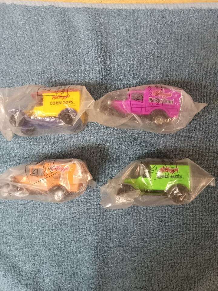 Greatly REDUCED, AGAIN. Mint, Vintage, 1979 Matchbox Intl., KELLOGG’S Cereal Trucks