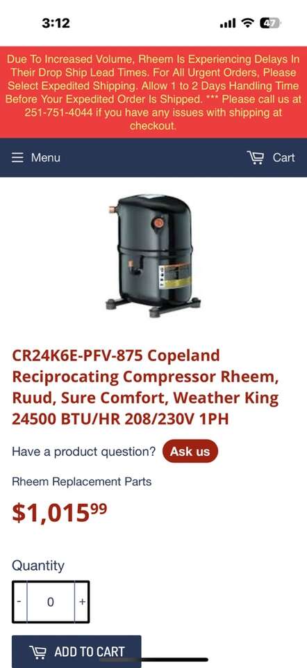 Copeland A/c Compressors (new)