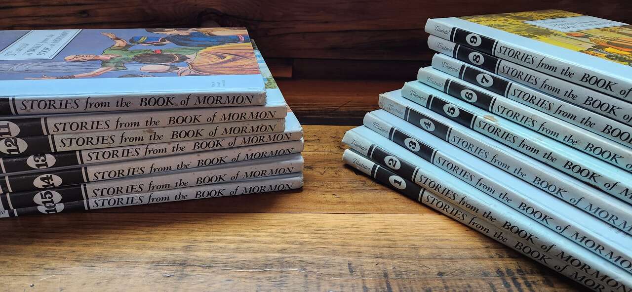 Illustrated Stories Book of Mormon Complete Set 1-16 Hardcover Book Set