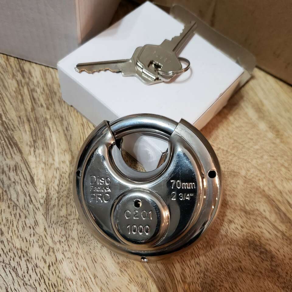 Stainless Steel Disc Padlock