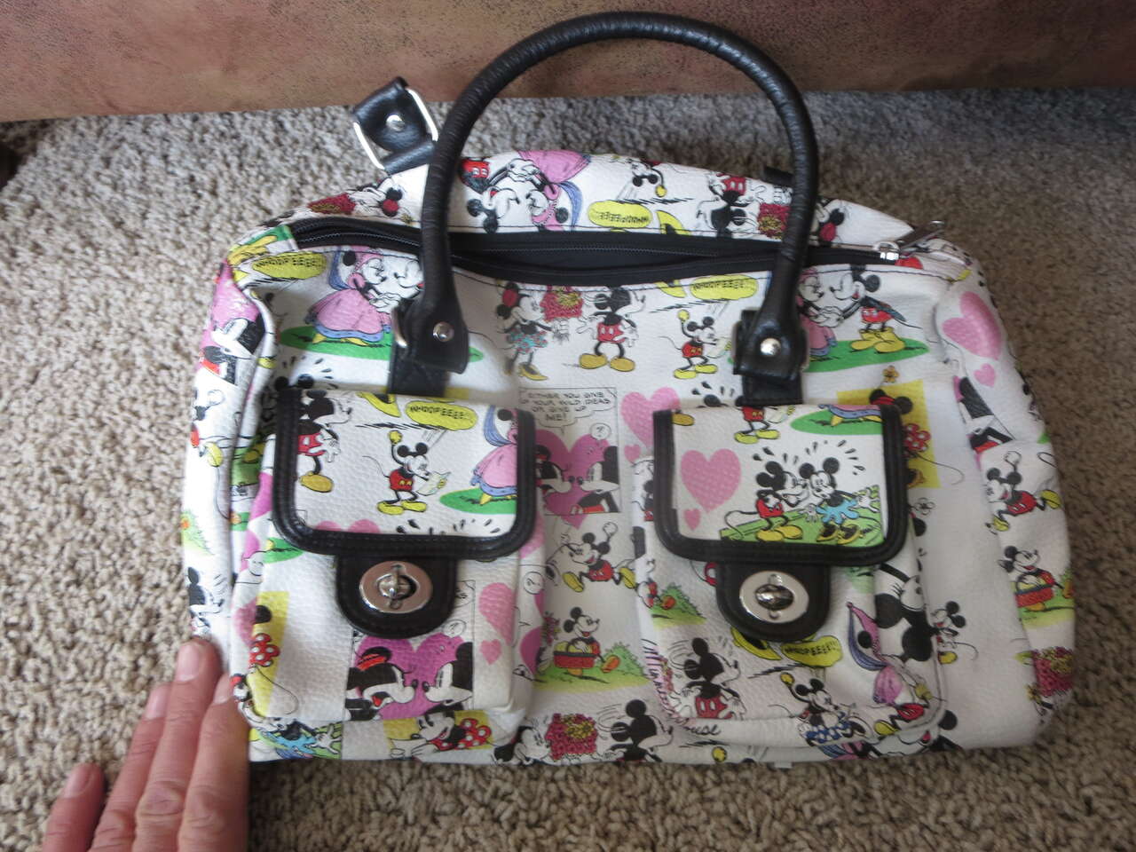 Disney world handbag mickey and minnie mouse