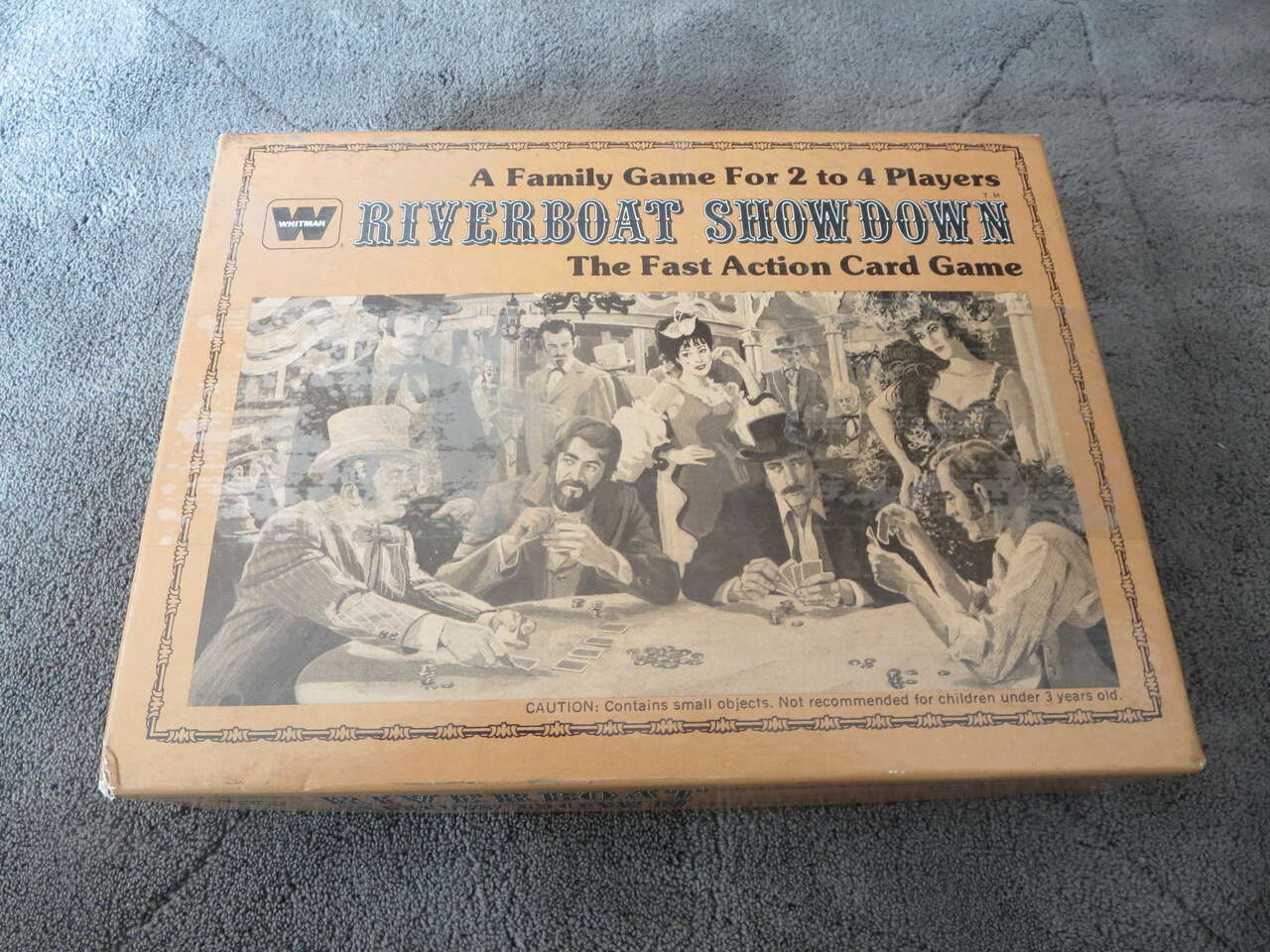 Vtg 1976 "RIVERBOAT SHOWDOWN" Fast Action Family Card Game WHITMAN 4422 COMPLETE