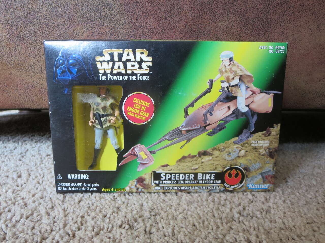 Star Wars Princess Leia With Speeder Bike Organa Blaster Kenner Carrie Fisher