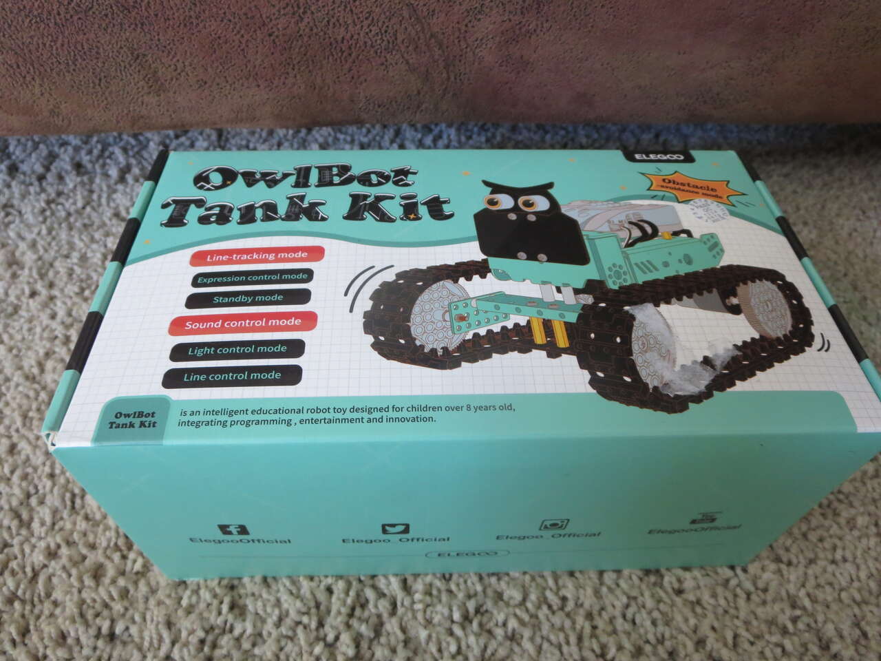 ELEGOO Owlbot Owl Tank Smart Robotic Car Kit V2.0