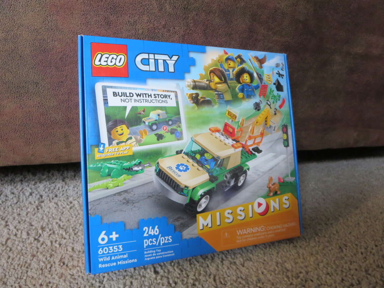 LEGO CITY 60353 Wild Animal Rescue Missions Interactive Play Set 246 pcs