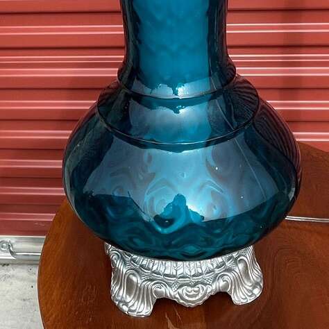 MCM BLUE GLASS Lamp
