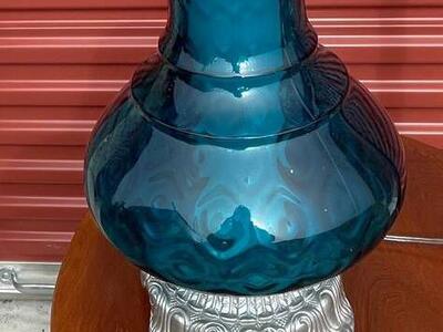 MCM BLUE GLASS Lamp