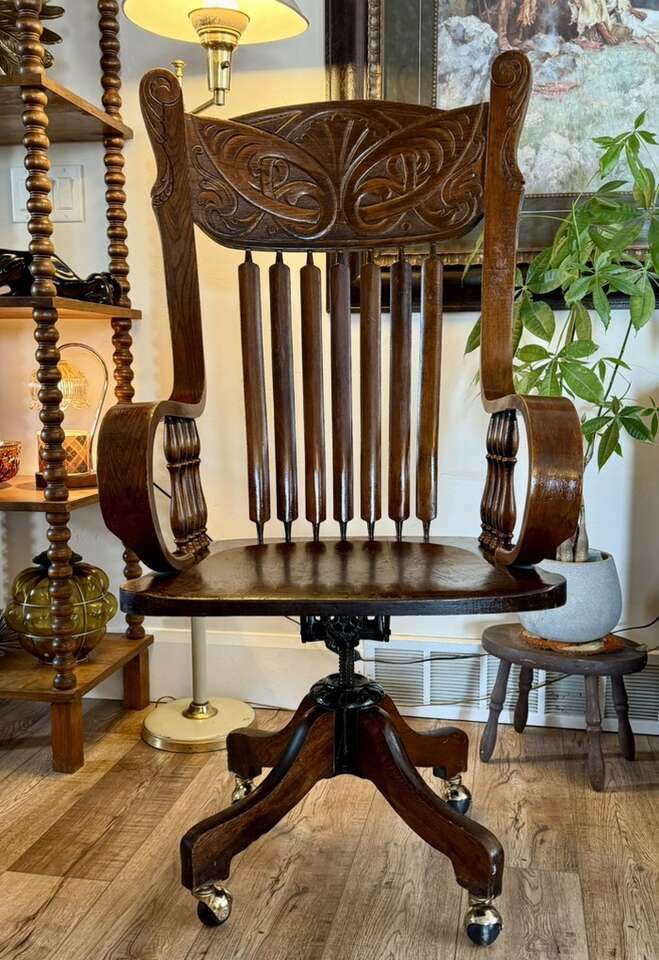 1900's H.B.W Co. Pressback Chair