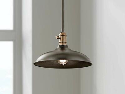 12" Kichler bronze pendant