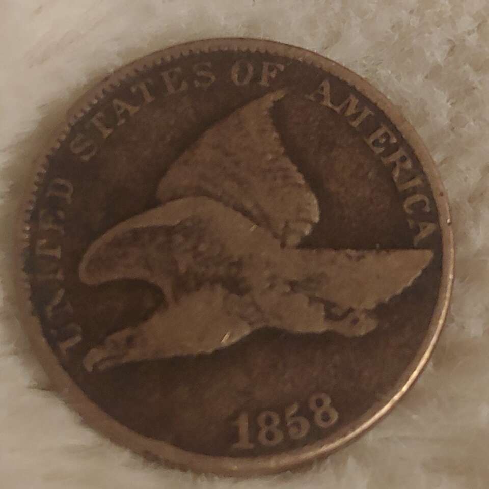 1858 flying eagle cent US