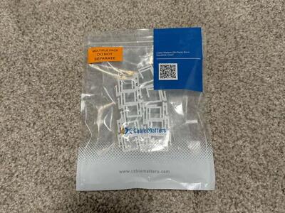 ***NEW*** Cable Matters (20-Pack) Blank Keystone Jack Inserts in White