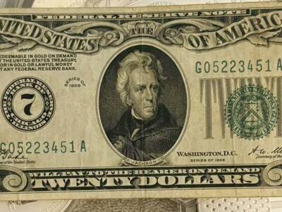 1928 20 Dollar Numeric Gold Clause Note