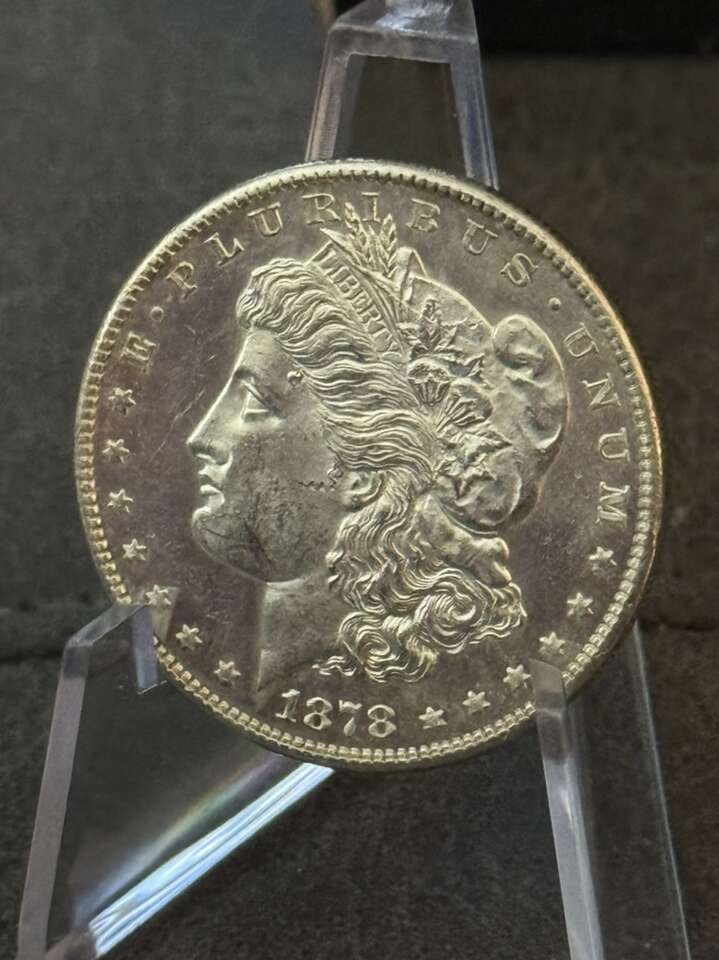 1878-S Morgan SIlver Dollar AU Semi Proof