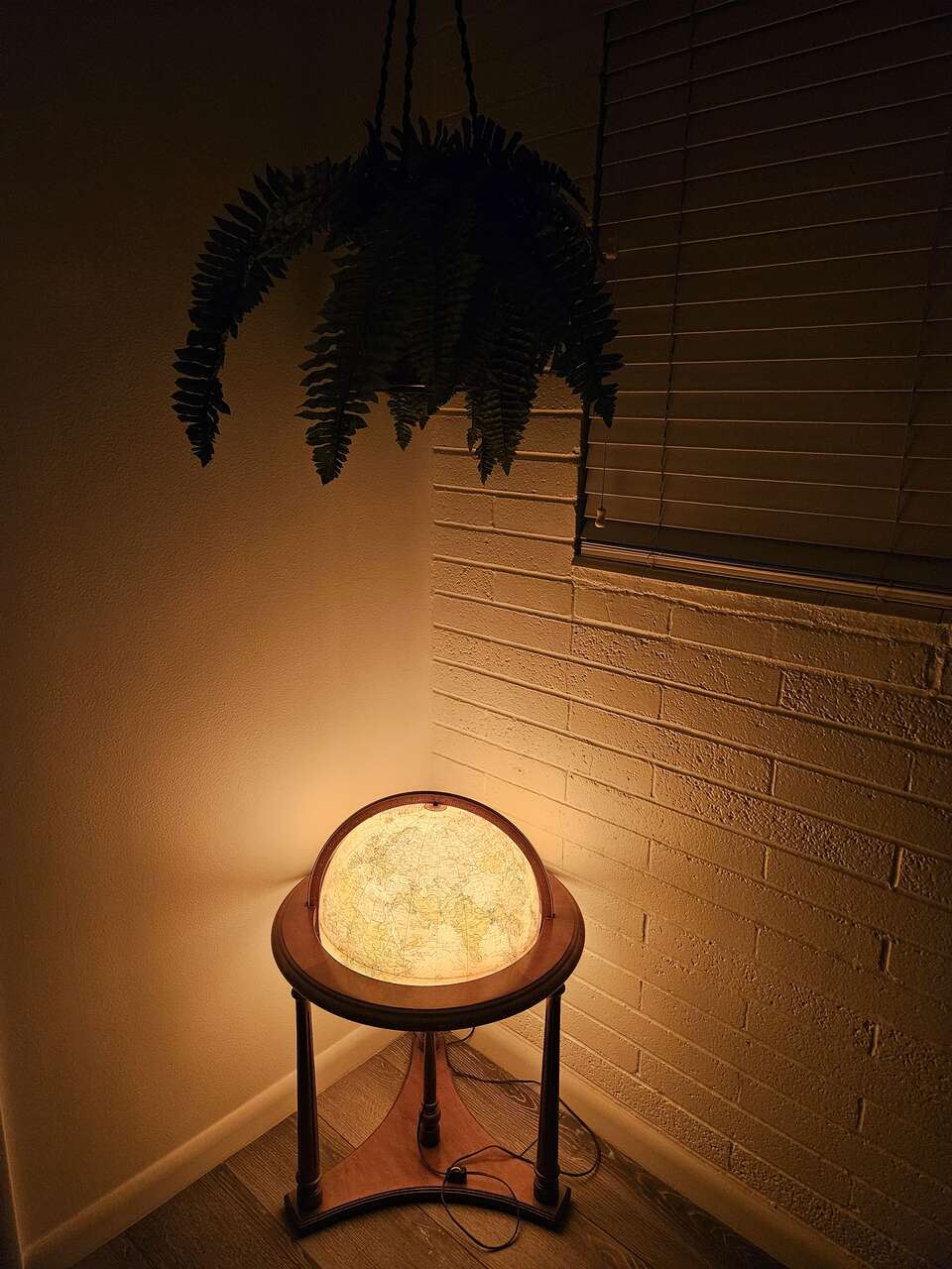 Antique 16" heirloom globe by Replogle