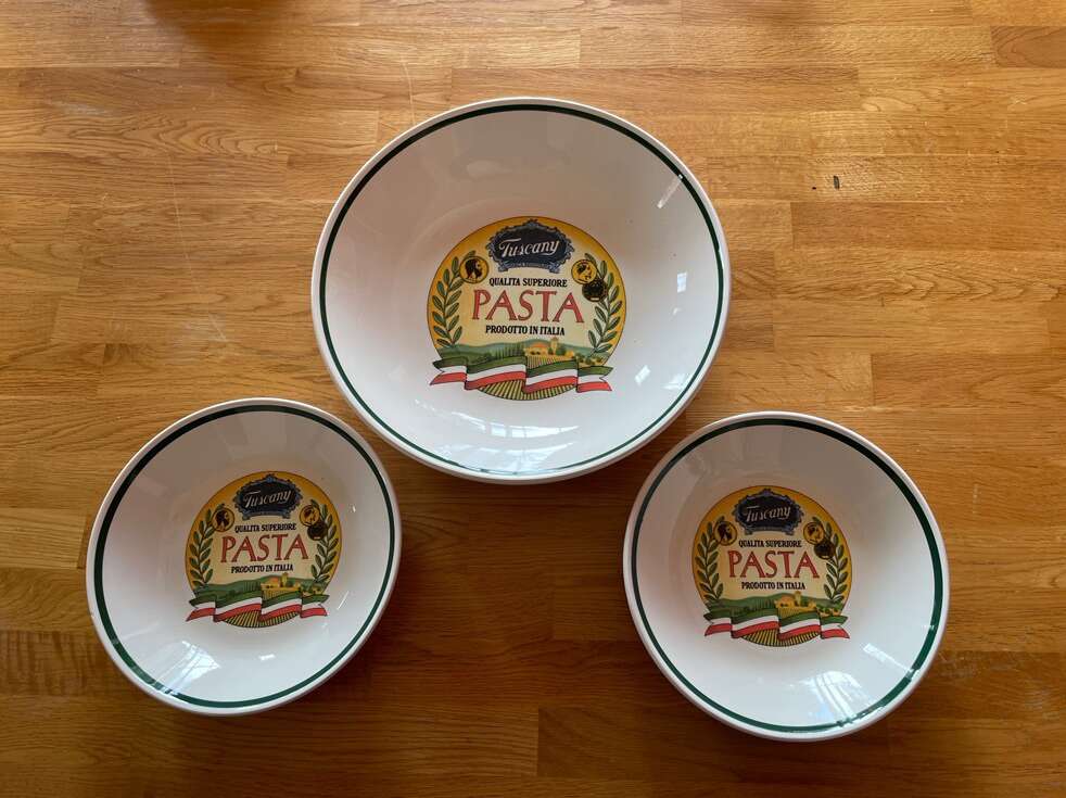 NEW Set Of 3 Family/Party Size Pasta Dishes