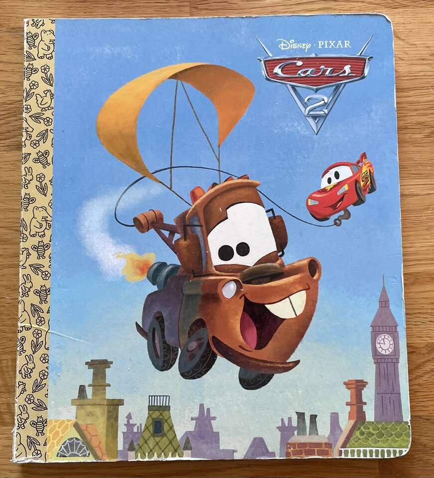 Cars 2 Book And A lightning Car.