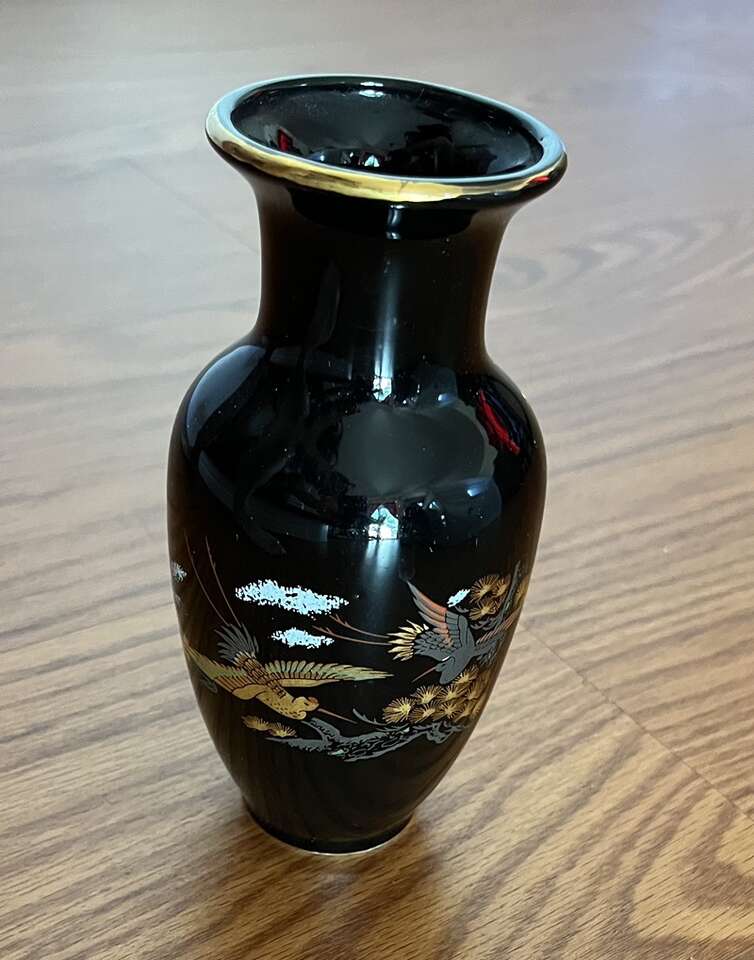 Storks/Birds Porcelain/Fine China Vase/Home Decor