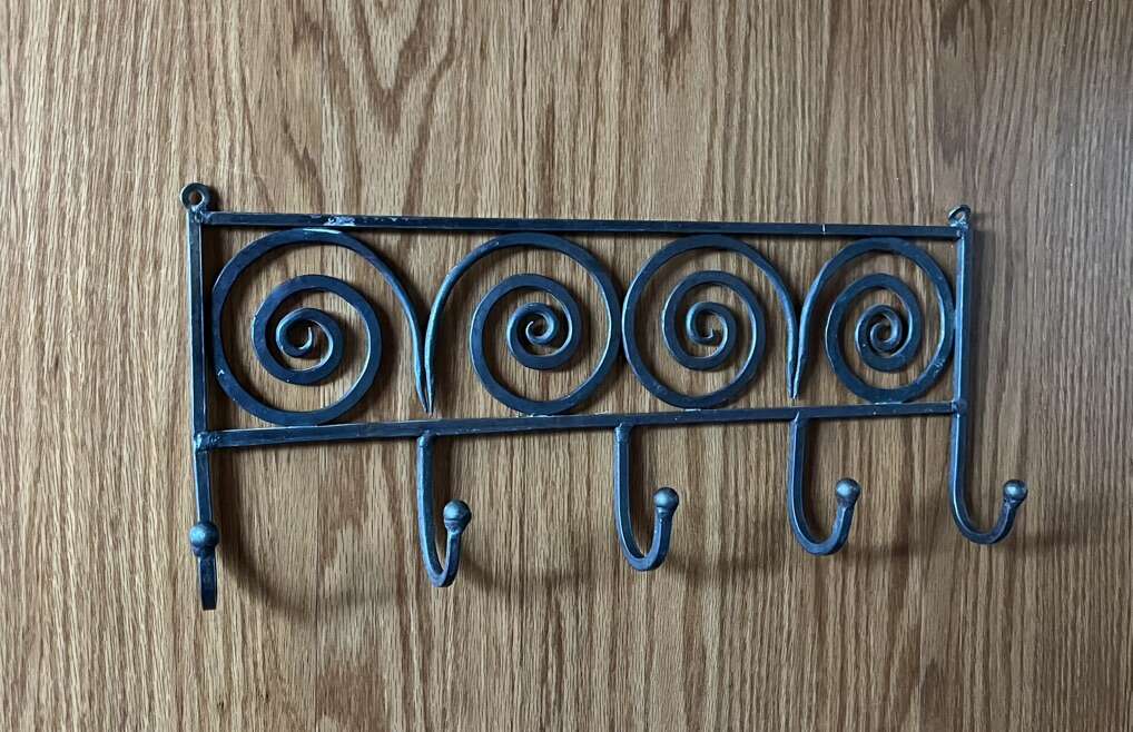 Metal/ Rod Swirl/Spiral Coat/Towel/Hat/Key Hanger