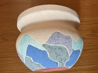 Beautifully Designed Signed Ceramic Pot/Bowl/Decor