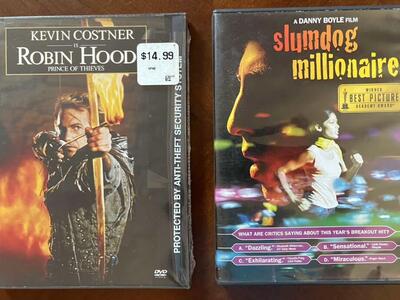 2 DVDs: Robin Hood & Slumdog Millionaire