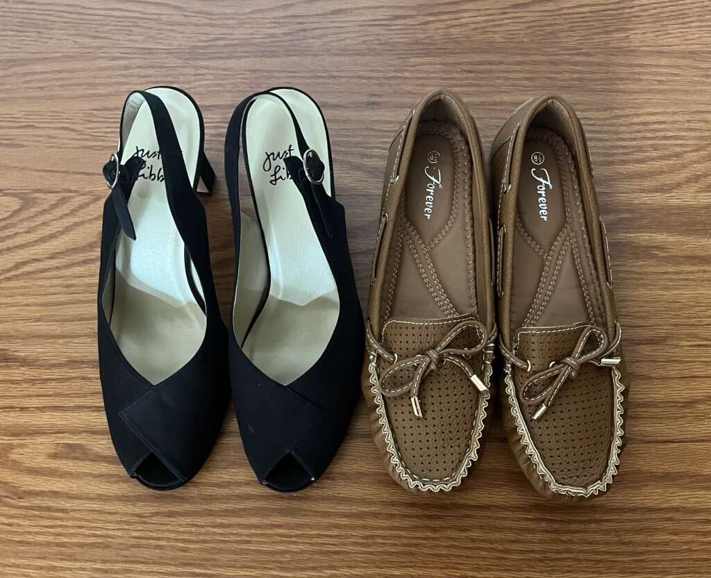 2 Pairs  Of Sz. 8,5 And 9 Lady's Shoes