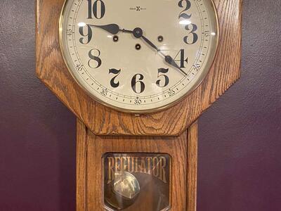 Antique Howard Miller regulator wall clock