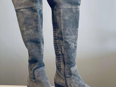 New Vince Camuto Gray Suede Tall OTK Brilley Boots -Women’s size 8- beautiful fall boots!- $55