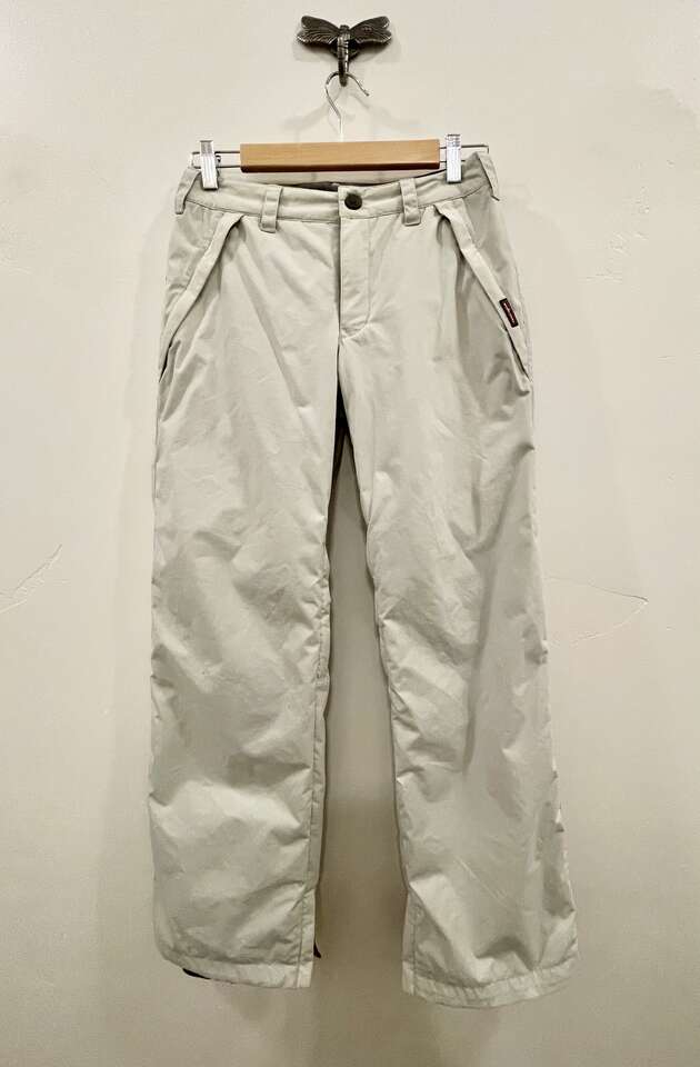 Excellent condition size S Women’s Volcom Snow Chino Spring Snowboard Ski Pant, stone colored waterproof snow pant, $50
