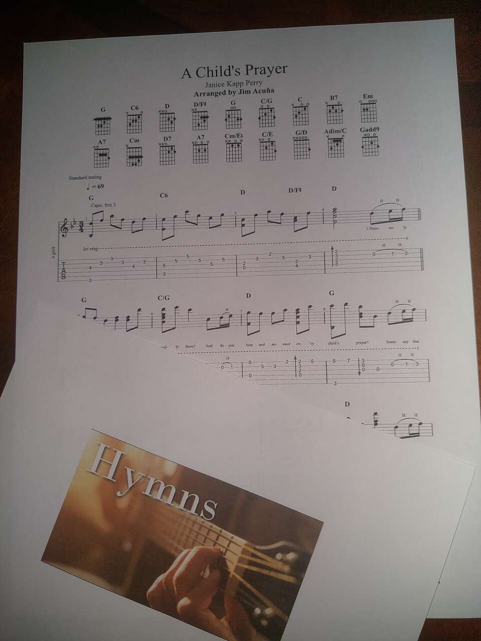 Guitar Fingerpicking - A Child's Prayer