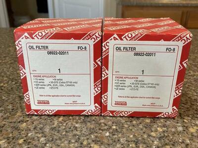 NEW Genuine Toyota Oil Filters
