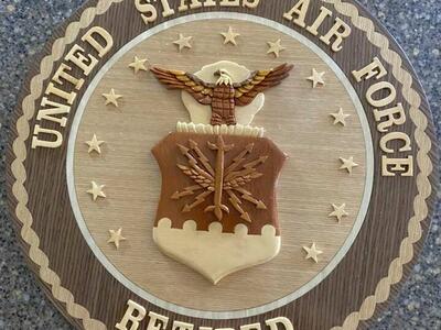 NEW Air Force Plaque Retired