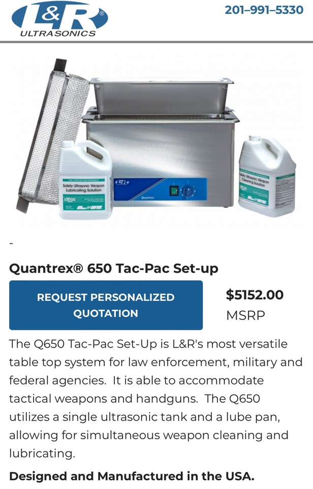 NEW COMMERCIAL GRADE: Quantrex® 650 Tac-Pac (NIB)