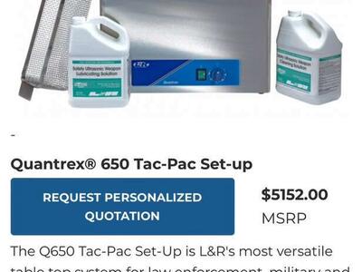 NEW COMMERCIAL GRADE: Quantrex® 650 Tac-Pac (NIB)
