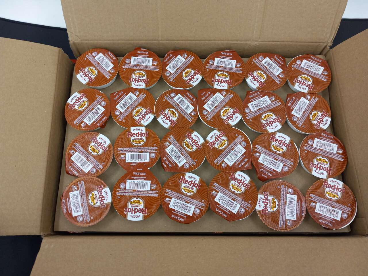 Frank's RedHot 1.5 oz. Buffalo Sauce Dipping Cup - 96/Case