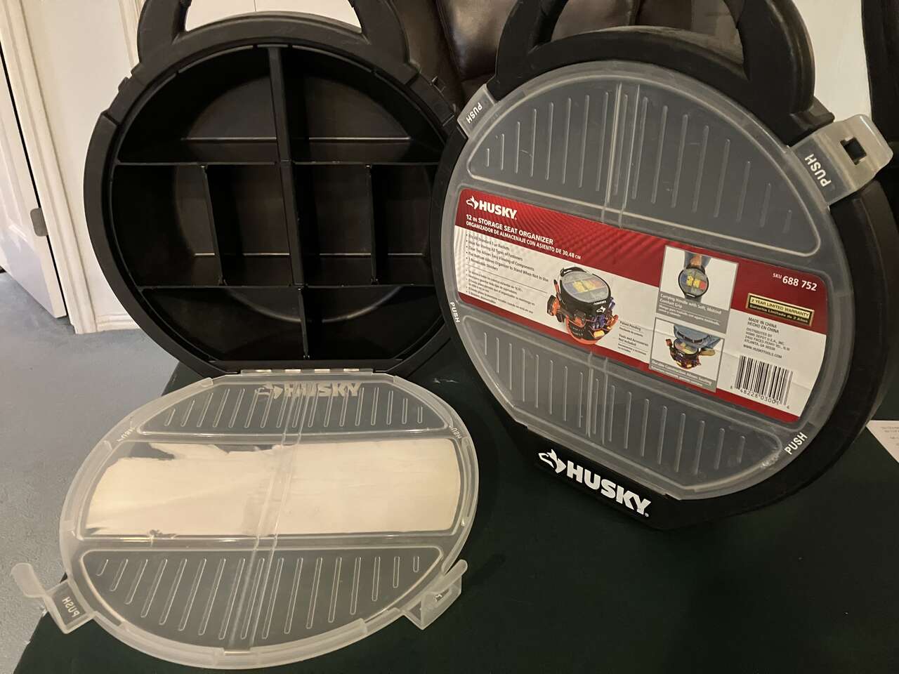 ORGANIZER STORAGE BY HUSKY 5 GAL BUCKET SEAT LID