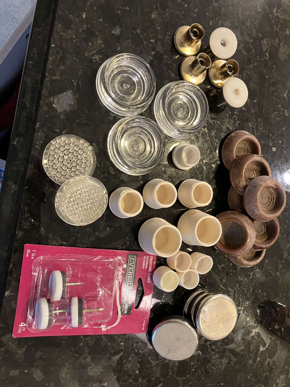 FURNITURE GLIDERS, RUBBER LEG TIPS, CHAIR LEG REPLACEMENTS